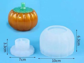 Molde silicona calabaza con tapa